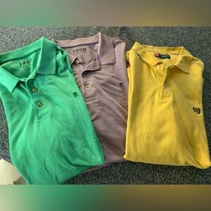 Trio Men’s IZOD & Chaps Ralph Lauren XLT Polo Shirts Preloved Smoke/Pet Free